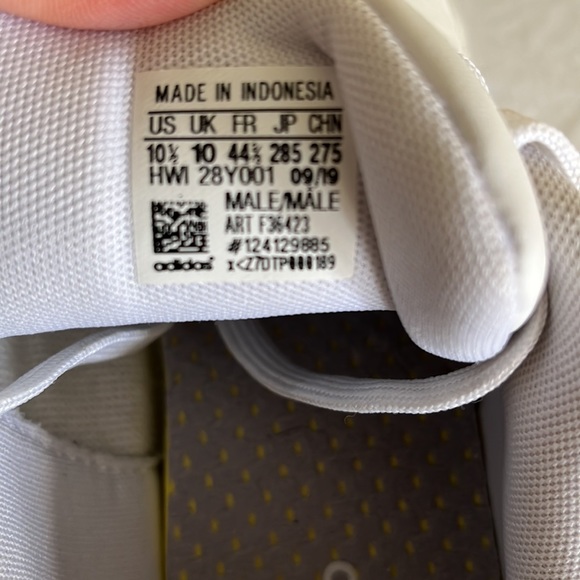 Adidas Men Advantage sneaker sz 10.5 in white/ navy - Picture 6 of 9